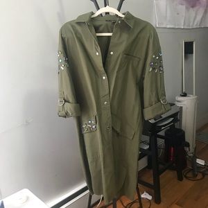 Army Greed long Utility jacket 🌹🖤🖤😎